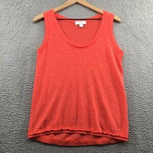 Treasure & Bond Knit Raw Hem Tank‎ Top Coral XXS